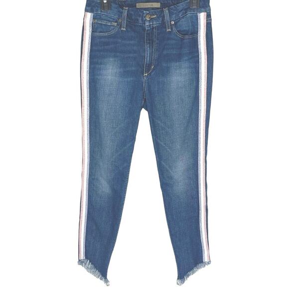 Joe's Jeans Denim - JOE’S JEANS Women’s HI (rise) Honey Curvy Skinny Ankle Tux Stripe Jean